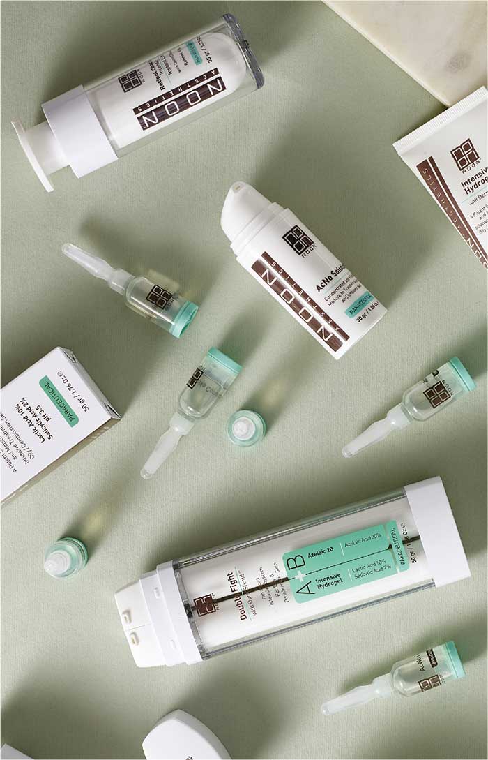 noon premium skin peel products